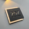 Placa De Puerta De Doble Capa Personalizada, Moderna Y Original, Con Nombre Numérico Personalizado, Grabado En 3D En Acrílico, For Exteriores, Dirección, Calle, Jardín, Patio, Casa.(S:15x15 cm)