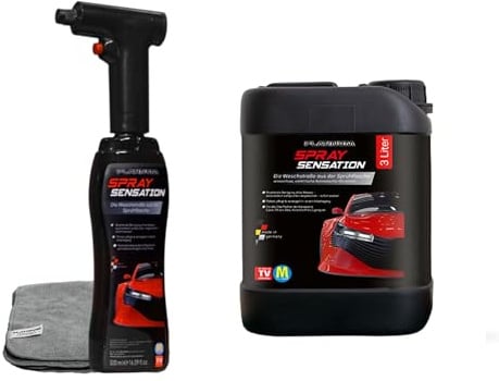 Platinum SpraySensation Autopflege Set mit Sprühflasche inkl. 3l Kanister - Polieren, pflegen & versiegeln - Auto Reiniger - Schutz gegen Schmutz, Insekten