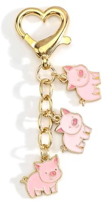 Tranbath Glücksschwein Schlüsselanhänger für Frauen und Freundinnen Geschenk Geburtstagsgeschenk beste Freundin Schweinchen Glücksschweinchen Geschenkidee