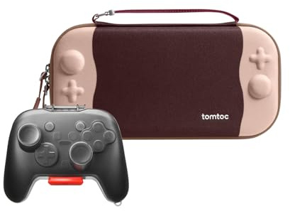 tomtoc Slim Carrying Case for Nintendo Switch 2 Model 2025 with a Hard Carrying Case for Nintendo Switch 2 Pro Controller