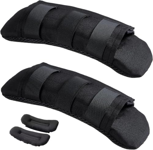 LQTSLFM 2 Stück Schulterpolster Rucksack Taktische Schulterpolster mit Klettverschluss Schultergurt Polster für Taschen für Gewichtsweste, Kamerataschen, Gitarrentaschen