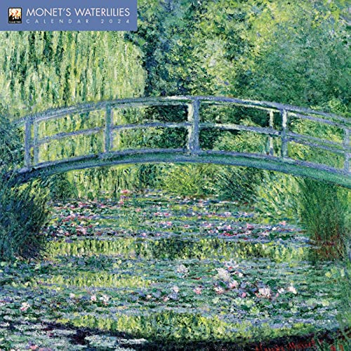 Monet’s Waterlilies – Monets Seerosen 2024: Original Flame Tree Publishing-Kalender [Kalender] (Wall-Kalender)