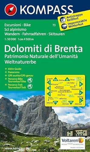 Gruppo di Brenta: Wandern, Rad und Skitouren. 1:50.000