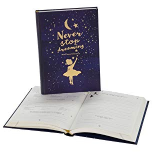Traumtagebuch für deine Träume - das Tagebuch für luzide Träume, Klarträume, Tagträume und Albträume. Hardcover Buch mit Goldfolie in 155x225 mm und ... Gold und Blau. Stay Inspired! by Lisa Wirth