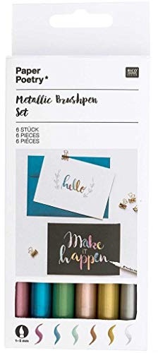 METALLIC BRUSHPENS SET 6 STK