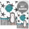 OLGS U-Heft- und Impfpasshüllen 3-teilig Set Creative Royal | Untersuchungsheft Hülle & Impfpasshülle personalisierbar mit Namen und Geburtsdatum (U-Heft Set 3-teilig personalisiert, Pinguin)