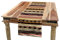 ABAKUHAUS Ethnisch Tischläufer, Afrika Horizontale Streif, Esszimmer Küche Rechteckiger Dekorativer Tischläufer, 40 x 300 cm, Beige Braun