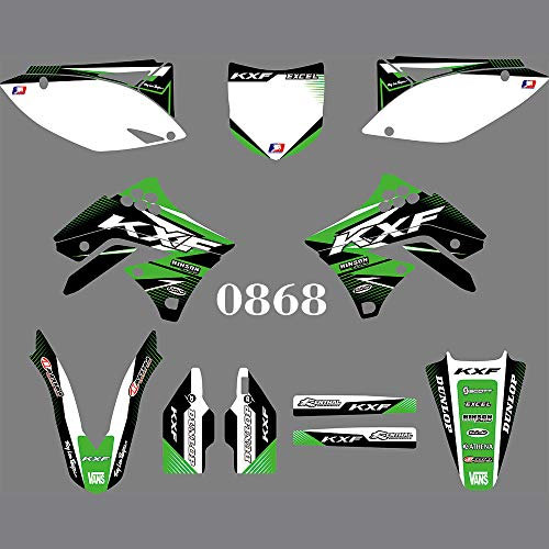 MXP Adesivo 3M per Kawasaki KX250F KXF250 2009 2010 2011 2012 3M Adesivi (verde)