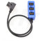 HangTon D-tap 1 auf 3 Triple Power Splitter Kabelbox, D-Tap-Stecker auf Buchse, 3 Port-Verteiler für Ronin 2 und V-Mount Akku (blau)