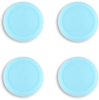 eXtremeRate PlayVital Agarres para el Pulgar para Nintendo Switch Joycon Lite Tapas de Joysticks Caps Thumb Grips de Silicona Joystick Tapas de Pulgar para Nintendo Switch Lite joycons(Cielo Azul)
