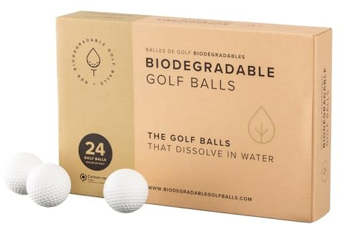 Biodegradable Golf Balls | Water Dissolvable Golf Balls, Eco Friendly Golf Gift | Water Soluble for Driving Ranges Near Water, Perfect for Outdoor Practice | Dissolves in 2-4 Weeks