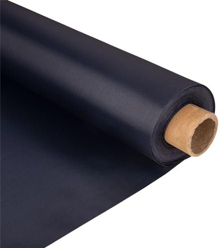 Navy Blue Waterproof Canvas Fabric – Durable, Flexible 100% PU Polyurethane, 150GSM, 0.8mm Slim, 150cm Wide – for Deckchairs, Outdoor Beanbags & Awnings – Material by The Metre