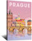 Prag Vintage Reiseposter Gemälde Poster Modern Geschenk Schlafzimmer Dekorativ