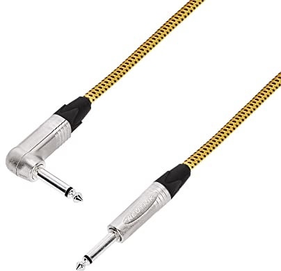 Adam Hall Cables 5 STAR IRP 0450 VINTAGE NEUTRIK - Cable para instrumentos (6,3 mm a conector jack de 6,3 mm, 4,5 m)