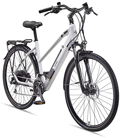 TELEFUNKEN E-Bike Damen Elektrofahrrad Alu 28 Zoll mit 24-Gang Kettenschaltung, Pedelec Trekkingrad mit Hinterrad-Motor 250W 11,6 Ah, 36V Akku, XC940 Expedition