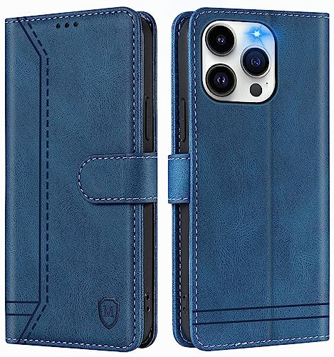 GoodcAcy für Sony Xperia 5 V Hülle Leder Klapphülle Stoßfest,Blau | Magnet Leder Klapphülle Stoßfest, Retro PU Lederhülle, 2 Kartenfach, Standfunktion,Schutzhülle, Flip Case,Handyhülle Premium