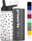 Proworks Gen 2 Insulated Water Bottles with Straw Lid | 1 Litre Stainless Steel Water Bottle, 24 Hours Cold & 12 Hours Hot, Metal Leakproof Flask for Work, Gym, Travel - Pure White - Ditsy Dalmatian