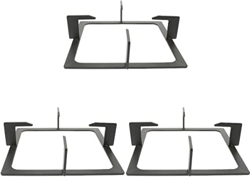 GETREY Kochfeld Pfannenständer,Kochfeld Herd, 2er-Pack Gusseisen-Wok-Wok-Brenner-Ring, Gasherd-Wok-Ring, Elektroherd-Wok-Ring, Ring, quadratischer Wok (Farbe: Schwarz x 3 Stück) (Color : Blackx3pcs)