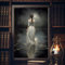 Vintage Gothic viktorianische Wandkunst Vintage französische Drucke abstrakte Frau Leinwand für Mädchenzimmer viktorianische Frau Malerei schwarz ästhetische Poster Vintage Gothic Bilder 40,6 x 61 cm