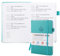 Deepton Passwort Buch, Passwortbuch mit Register A-Z, Password Book mit Adressbuch, Notizbuch mit Register, Passwortbuch mit Innentasche, Telefonbuch mit Register, Passwort Manager - Grün