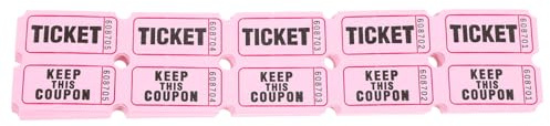 Lurrose Boletos Rifa Numerados 100 Unidades Tickets De Papel Para Eventos Sorteos Y Entradas Para Fiesta Ideales Para Escuelas Iglesias Recaudación De Fondos Y Actividades