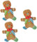 Kisangel 3 STK Lebkuchenmann Spielzeug Haustier Spielzeug Quietschendes Hundespielzeug Interactive Dog Toys knete Spielzeug Spielzeuge Plüschtier Hundebissspielzeug Spielzeug für Haustiere