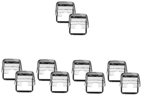 Uonlytech 10stücke Wasserdichte Steckdosenabdeckung Selbstklebend Wetterfest Schutzcover Für Außenbereiche Für Garten Balkon Terrasse Transparent Einsetzbar