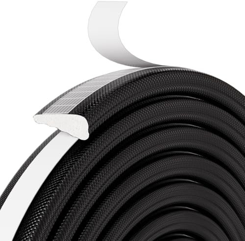 Türdichtung Fensterdichtung Dichtungsband Schaumstoff Selbstklebend,Tür Fenster Dichtung Dichtungsband,Haustür Türrahmen Dichtung,Door Seal,Zugluftstopper Dichtband Fenster (Schwarz,300CM)
