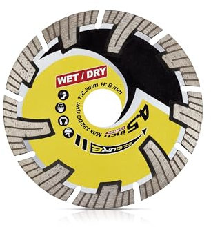 Solidure Diamantschleifteller 115mm, Diamantscheibe für Granit, Trennen & Schneiden von Naturstein, Feinsteinzeug, Fliesen
