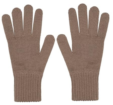 ANDER Merino Handschuhe Damen Winter - 100% Merinowolle Strickhandschuhe Damen - Warme und Elegant Winterhandschuhe - Einheitsgröße - Flexibles und Angenehm Anzufassendes Material