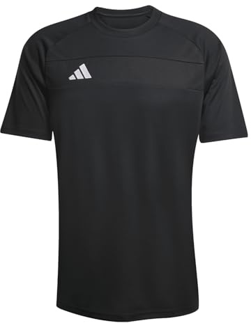 adidas Herren-T-Shirt, Polyester, geometrisch, schmale Passform