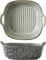 VZXATYOP 7-Inch Ceramic Double Ear Baking Bowl Air Fryer Bowl Oven Square Baking Dish Baking Rice Bowl
