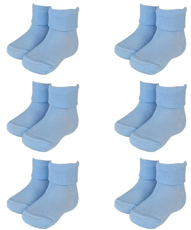 Calzino Neonato Estivo, 6 Paia di Calzini Neonato in Cotone Filo di Scozia 100% Made in Italy, Calzini Neonato