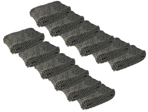 vhbw 12x Filter kompatibel mit Philips HU4813, HU4816, HU4813/10, HU4811/10, HU4814/10 Luftbefeuchter - Luftfilter, Vliesfilter, Grau