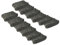 vhbw 12x Filter kompatibel mit Philips HU4813, HU4816, HU4813/10, HU4811/10, HU4814/10 Luftbefeuchter - Luftfilter, Vliesfilter, Grau