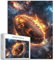Space Rugby Ball 1000 Piece Jigsaw Puzzles for Adults Nebula Background Art Jigsaw Puzzle Colorful DIY Puzzles for Home Decoration Gifts Family Puzzle Perfect for Game Nights 20×27 Inches