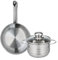 ELO 9866150 Batterie de cuisine 2 pièces, Ensemble de 1 Poêle de cuisson 24 cm et 1 faitout 16 cm Elo Profi Brillant, inox, induction