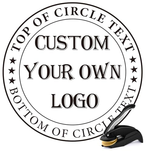 Personalized Book Embosser - Custom Logo Stamp for Business Seal