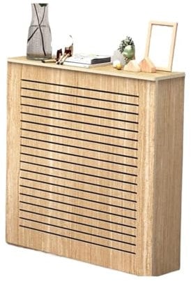XIUsheUA MDF-Lamellen-Heizkörperhaube Heizkörper-Wandschrank Möbeldekor Heizkörper-Staubschutzhülle Heizkörpergrill Kaminabdeckung für Wohnzimmer, Schlafzimmer