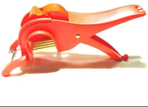 AJE Coupe-légumes en plastique avec éplucheur de légumes Bhindi Trancheuse Multi Cutter avec éplucheur Multicolore (lot de 1)