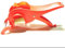 AJE Coupe-légumes en plastique avec éplucheur de légumes Bhindi Trancheuse Multi Cutter avec éplucheur Multicolore (lot de 1)