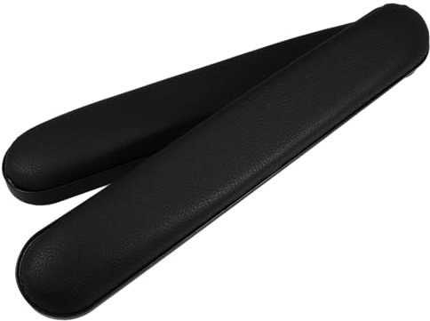 MAGICLULU Armlehnenpolster aus Kunstleder und Schwamm 2 Stück Wasserabweisend zur Verbesserten Leicht zu Reinigen für Rollstühle Zubehör für Rollstuhlfahrer