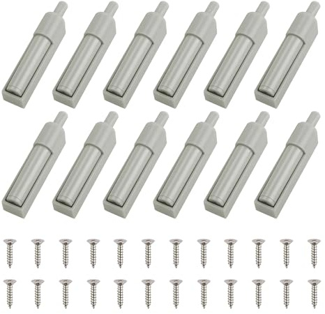 12 Stück Softclose Nachrüsten, Schranktür Dämpfer Türdämpfer Gegen Knallende Türen Möbeltürdämpfer Schubladen Dämpfer Push to Open Türöffner Für Küchenschrank Büro Türen Soft Close Nachrüstung