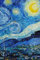 Sternennacht Notizbuch für Kreative: Künstler Notizheft, Tagebuch, Notebook, Schreibheft etwa A5 (15,3 x 22,9 cm), liniert mit Motiv: Sternennacht von Vincent Van Gogh