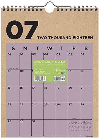 Kraft Monthly 2018-2019 Calendar