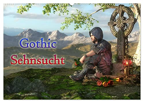 Gothic Sehnsucht (Wandkalender 2026 DIN A2 quer), CALVENDO Monatskalender: Tief verträumte Sehnsucht nach Romantik im Gothicbereich wird hier gestillt. (CALVENDO Menschen)