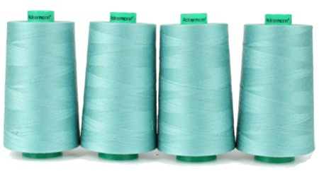 ACKERMANN 4X 5.000m UNIVERSAL NÄHGARN, Stärke 120, Qualitätsgarn, Overlock Garn, Garn für Overlock-Nähmaschinen (0805 Grün)