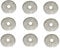3mm x 12mm Pack of 10, 20, 50, 100 Pieces Steel WASHERS Blind POP Rivet Flange Metal Washer Backing DISC PPRW1 - by Pentech Moulding Co Ltd (3mm x 12mm Pack of 10 Pieces Steel WASHERS PPRW1)