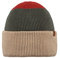 Barts Semmoe Beanie Colorblock - Vielseitige bequeme Colorblock Strickmütze, Größe One Size - Farbe Taupe