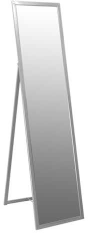 Harbour Housewares Ganzkörper-Standspiegel - rechteckig - Silberfarben